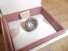 Genuine Authentic Pandora Silver Radiant Hearts Clear Sparkling Charm 791725CZ
