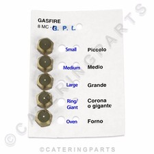 GAS FIRE SET OF 5 x LP LPG