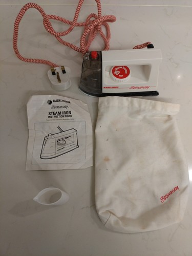 Vintage travel iron black and - travel, iron,