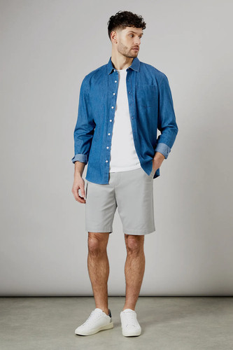Maine pale grey shorts mens - pale,