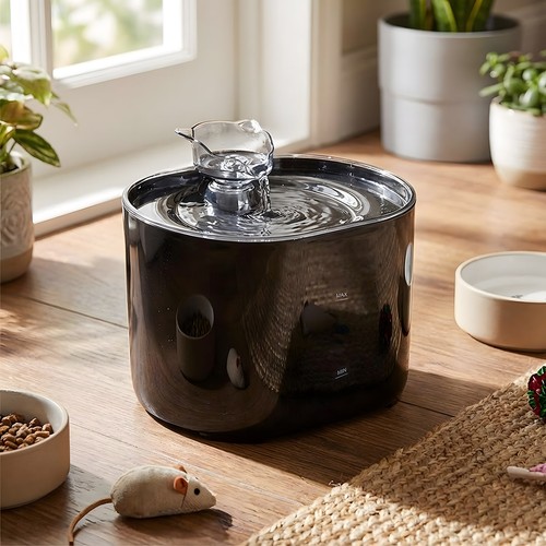 Cat water fountain - water,