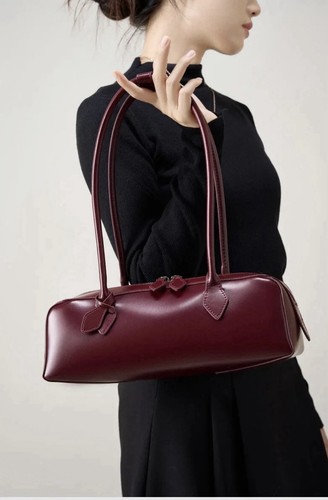 Real cowhide leather burgundy - real,
