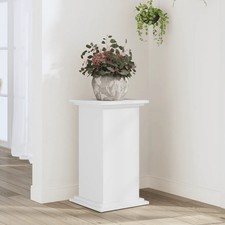 WALPLUS Plant Stand White 33x33x60 cm Engineered Wood Holder