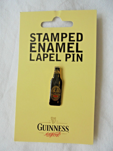 Guinness bottle pin badge - bottle, on