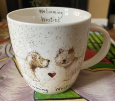 Churchill Queens Mug Welcoming Westies Dogs Alex Clark Fine China