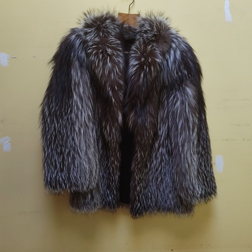 Saga silver fox real fur - silver,