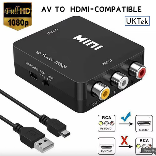 Hdmi 1080p rca - hdmi, cvbs