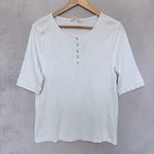 Woolovers T Shirt Ribbed White