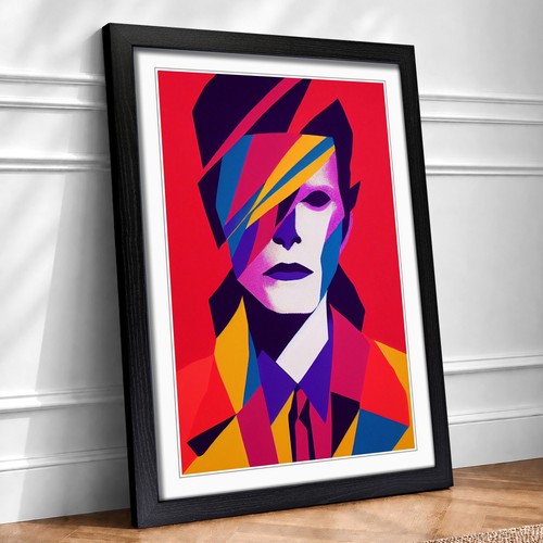 David bowie abstract framed - bowie,