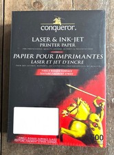 Conqueror Laser & Ink Jet Printer Paper Finely Ridged 500 Sheets New Old Stock