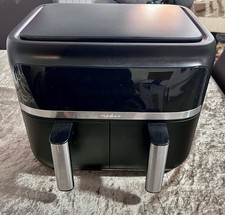 Nedis Digital Double Hot Air Fryer 8L with Timer Black