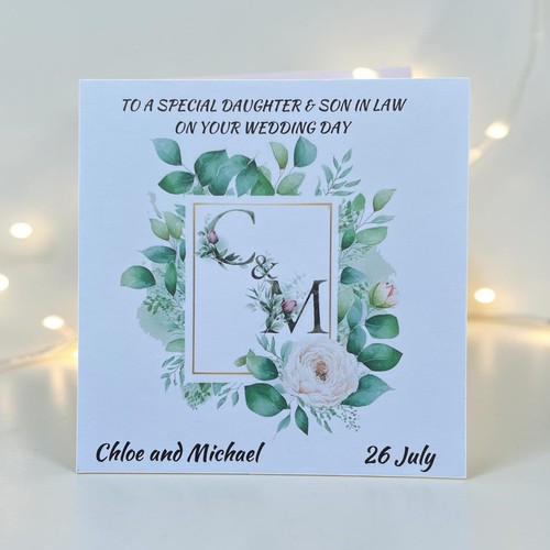 Personalised wedding card - personalised,