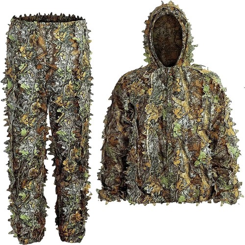 Leaf ghillie suit woodland - 3d,
