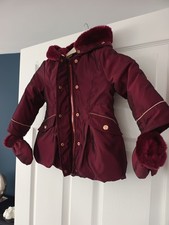 Lola&Maverick little girls warm winter jacket 18-24 month
