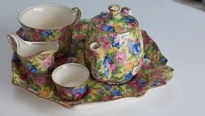 Royal Winton Chintz Sweet Pea Greenwades Breakfast Tea Set - Excellent Condition