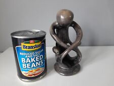 Besmo Hand Carved Stone Figurine - Label - Grey - 16 cm Tall - Kenya