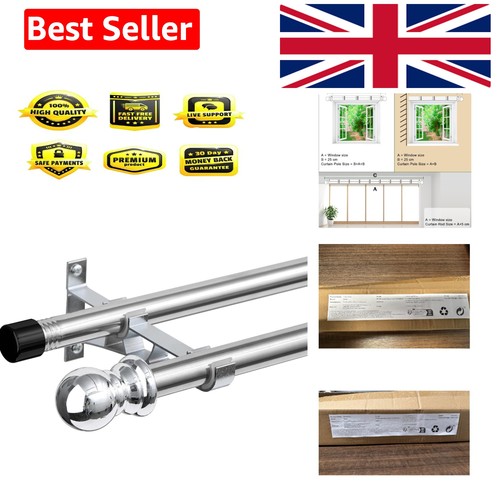 Heavy duty double curtain rods - curtain,