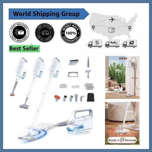 Versatile steam mop - 10-in-1,
