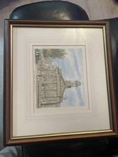 Watercolour print signed and - watercolour,