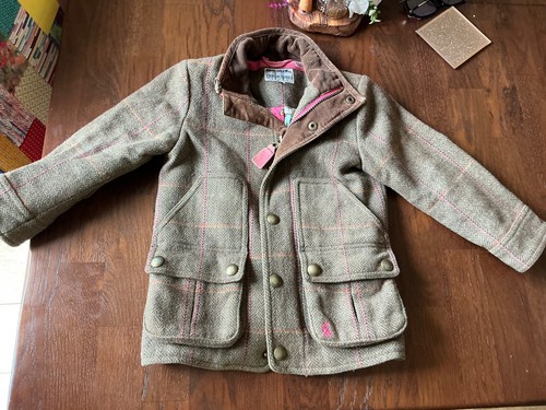 Joules girls brown tweed with - joules,