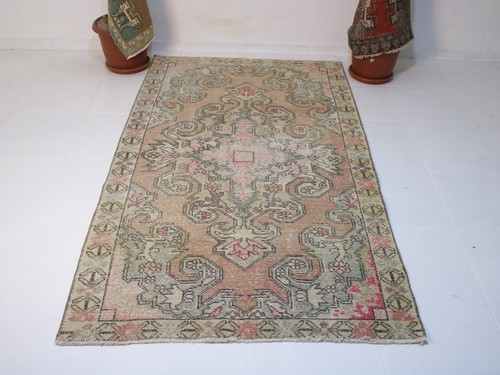 Vintage hand knotted runner - hand,