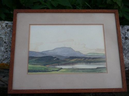 Vintage 1940 watercolour - vintage,