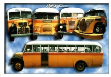 Malta Buses : Vintage Postcard