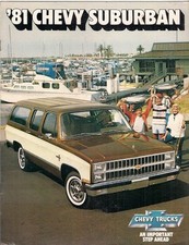 Chevrolet Suburban 1981 USA Market Sales Brochure C10 C20 K10 K20
