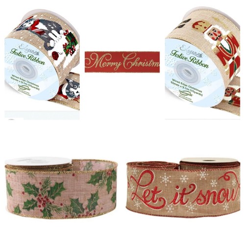 Christmas wired edge - wired,