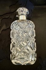 Antique faceted glass - faceted,
