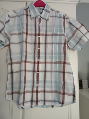 Mens check button shirt s - mens,