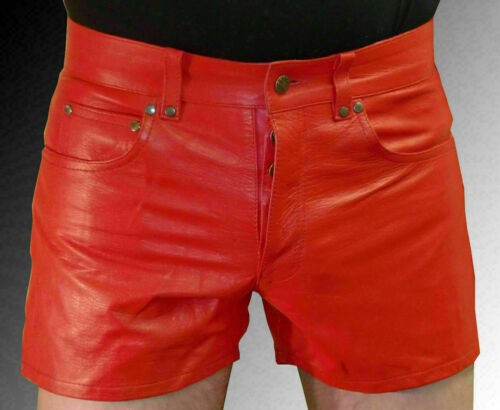 Men red genuine lambskin - genuine,