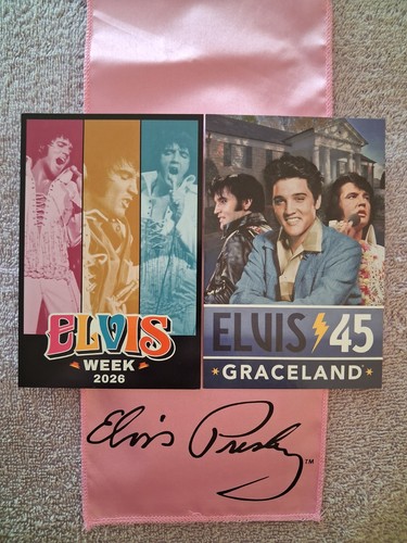 Elvis presley signature pink - elvis,