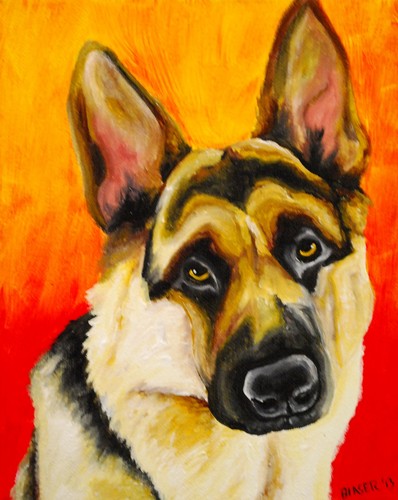 German shepherd puppy dog wall - dog,