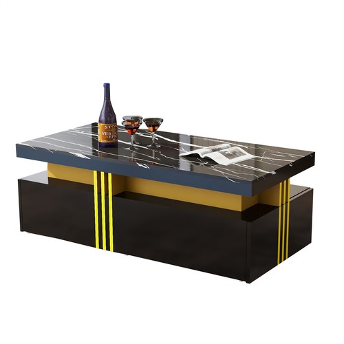 Coffee table with drawers - coffee,