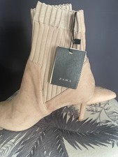 zara nude sock boot