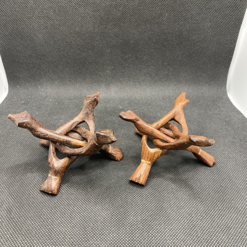 Small hand carved wooden - small,