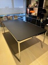 USM Haller Table Conference Room/Dining Table Fenix, Nero Ingo Top 200cm x 100cm