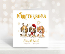 Personalised Beagle Christmas