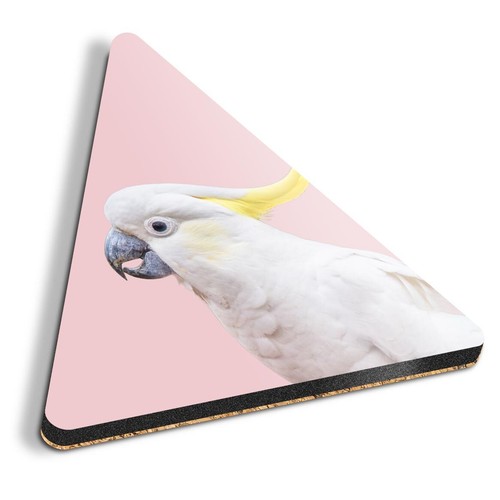 Triangle mdf coaster pink - mdf,