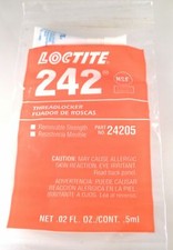 Loctite 24205 Thread Lock Medium Strength Blue 0.5 ml Pack EB6C-3K