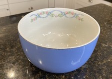 Vintage Hall Superior Quality Kitchenware Wildfire 7.5” Mixing Bowl Roses Ribbon