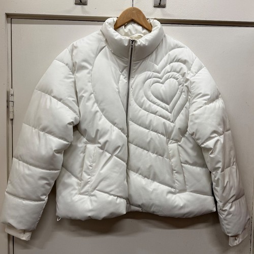 Ladies hollister white padded - white,
