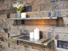 Set of 2 Industrial Wooden