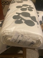 IKEA KORALLOXBAR Bolt of Fabric,150cmx2500cm,White/Black Dark green,505.070.92