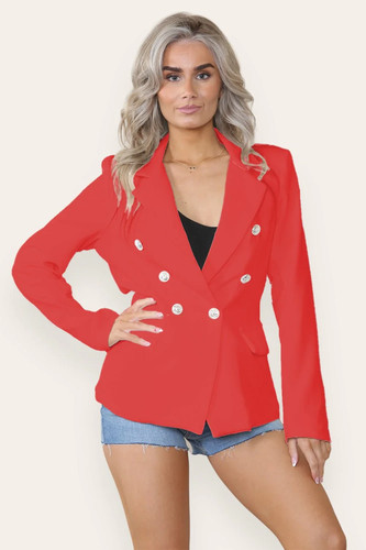 Ladies gold button - gold, lined