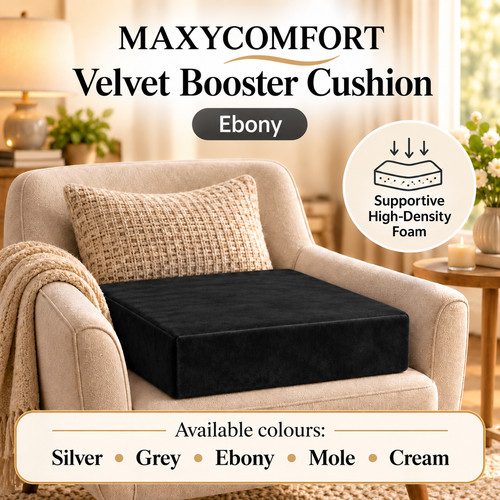 Velvet booster cushion - velvet,