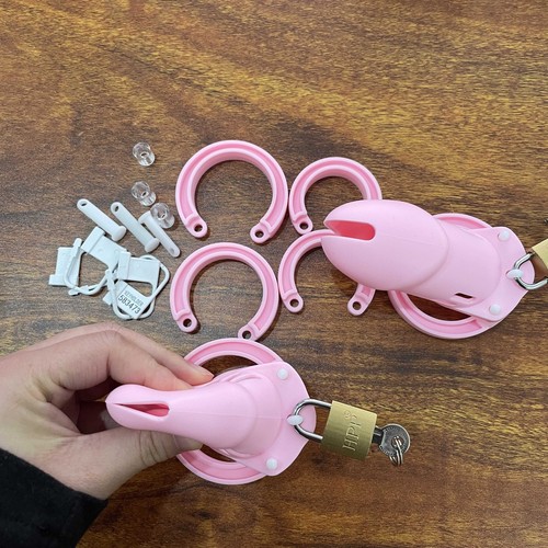 Pink sissy boy - boy, chastity