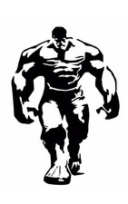 5” Hulk vinyl car Decal /
