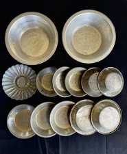Vintage metal tart - metal, tins